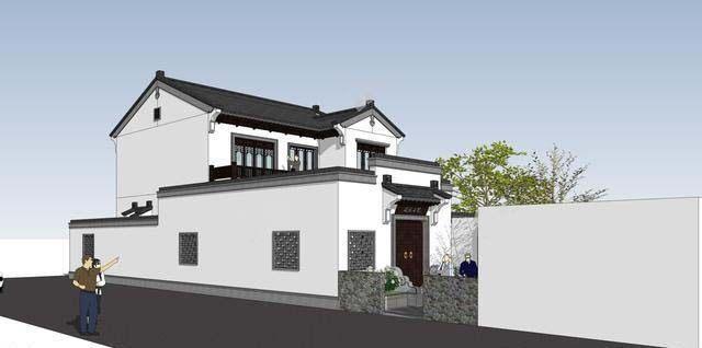 新中式帶庭院別墅設(shè)計(jì),新與舊的融合,耐人細(xì)品